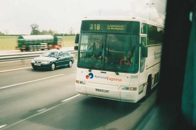 First R943 LHT on the M6 Motorway - 4 May 2004 First R943 LHT on the M6 Motorway - 4 May 2004