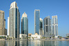 U.A.E., Dubai Marina, Mosque among Skyscrapers