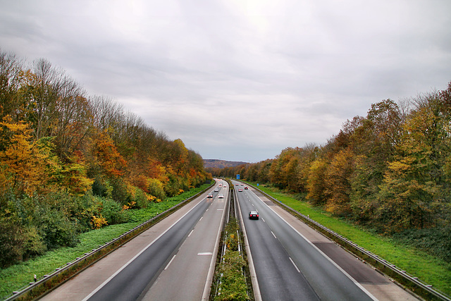 A43 bei Herbede (Witten) / 6.11.2021