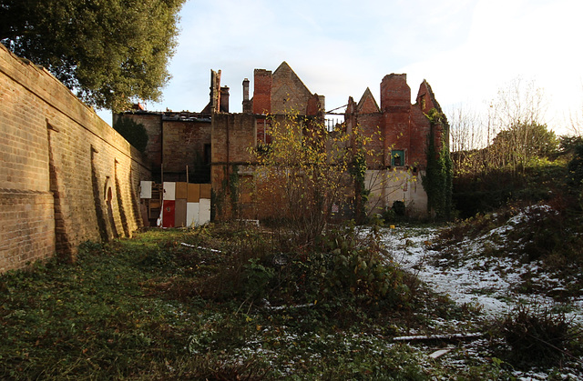 Annesley Hall, Nottinghamshire (abandoned and burnt by vandals)