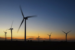 Windfarm at sunset (2)