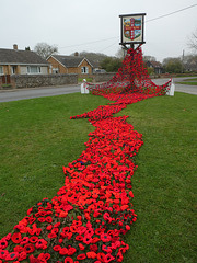 West Row Remembrance display - 4 Nov 2024 (P1200220)