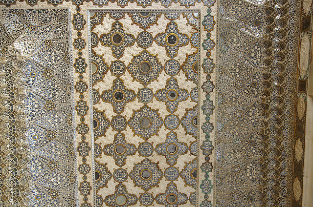 Sheesh Mahal (Mirror Palace) ceiling