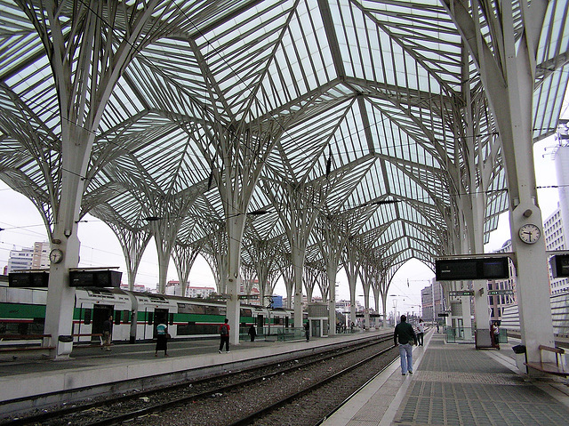 Der Bahnhof "Oriente" in Lissabon