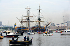 Sail 2015 – Götheborg leaving the IJmuiden lock