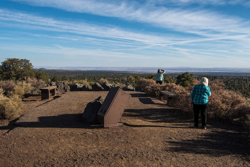 Marilyn and Shari at Sunset Crater