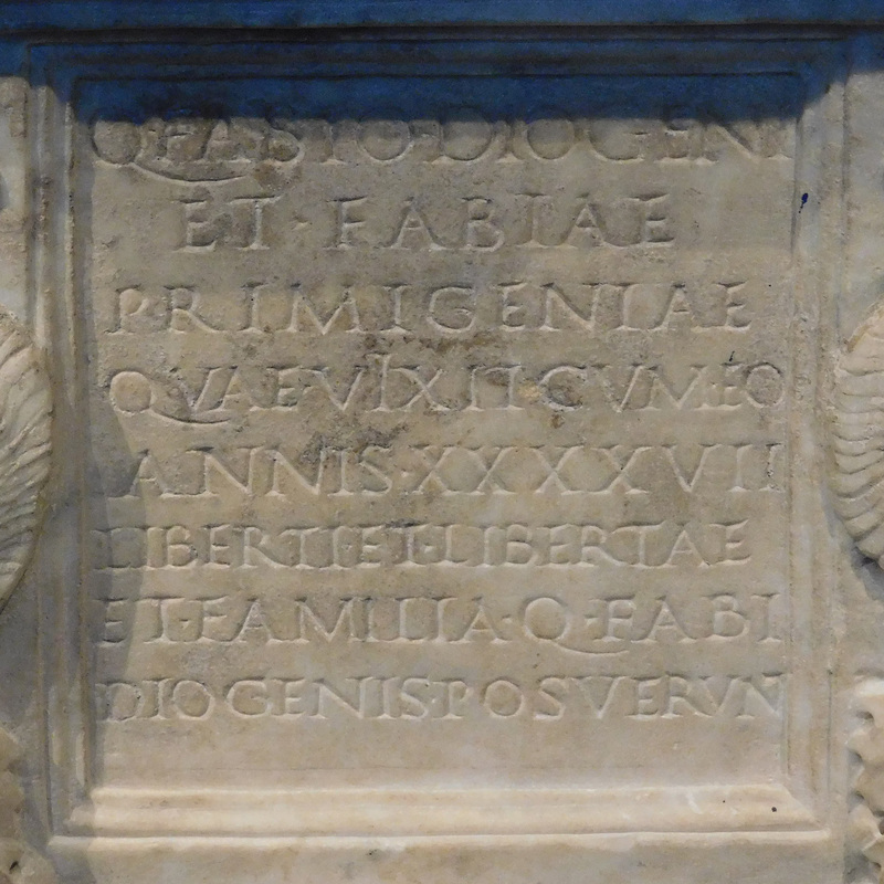 Detail of a Julio-Claudian Funerary Altar in the Metropolitan Museum of Art, March 2022