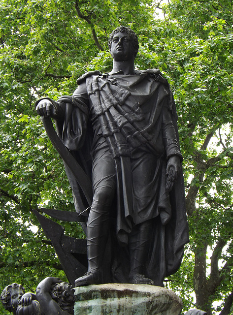 Statue of Francis, Duke of Bedford in Russell Square in London, May 2014