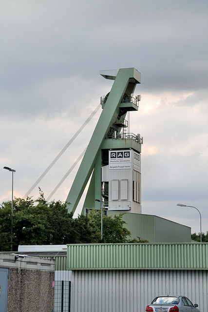 Fördergerüst über Schacht 10 der Zeche Prosper (Bottrop-Kirchhellen) / 14.08.2017