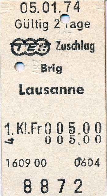 TEE Brig-Lausanne