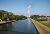 Rhein-Herne-Kanal von der Brücke Wartburgstraße aus (Castrop-Rauxel-Henrichenburg) / 11.09.2022
