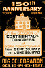 Continental Congress Session at York, Pa., 150th Anniversary Celebration,  Poster Stamp, 1927