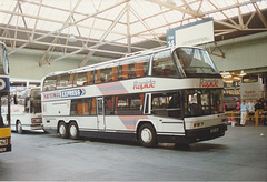 Yelloway-Trathen E100 VWA at Victoria Coach Station, London - 29 Oct 1989