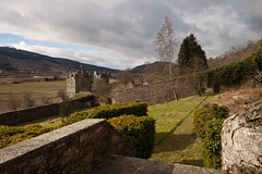 Castle Menzies from its walled garden.