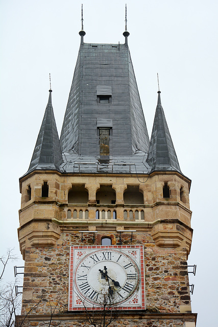 Romania, Baia Mare, The Top of the Tower of St.Stefan