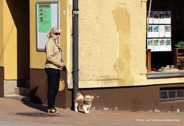 Margaretha och Bamse. Mellerud 27.Aug.2014.