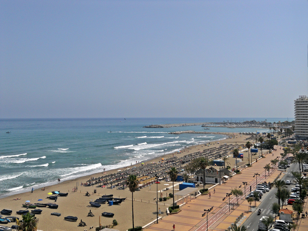 View from Hotel Yaramar Room Balcony,Fuengirola,Spain 1st June 2017