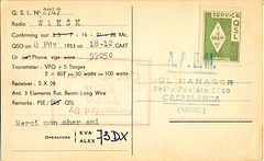 QSL CN8MM AAEM stamp (1953)