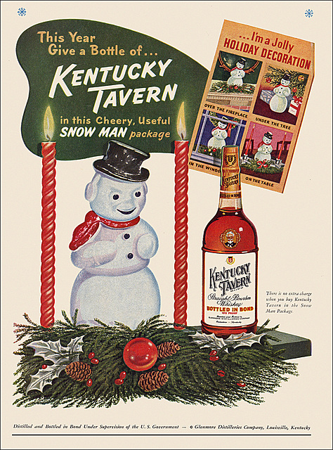 Kentucky Tavern Bourbon Ad, 1951