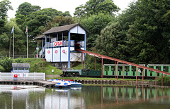 Watersplash and train