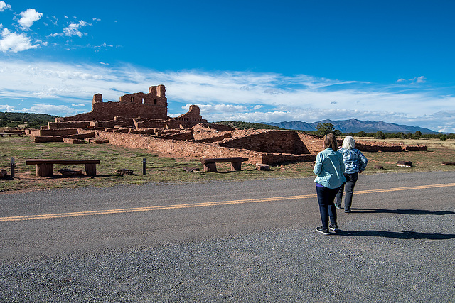 Shari and Marilyn at a New Mexico Pueblo
