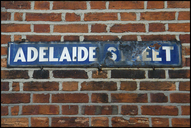 Adelaide Street street sign