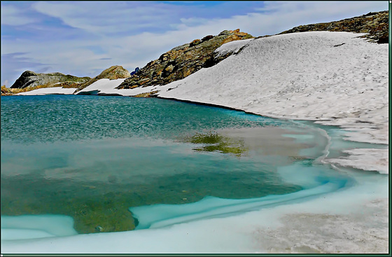 Bardonecchia : - lago Sommellier -3009 mt.