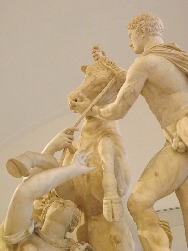 Detail of the Farnese Bull in the Naples Archaeological Museum, July 2012