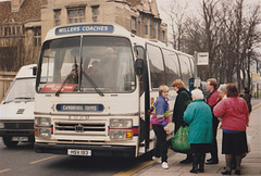 Millers Coaches  HSV 193 (CEB 140V) in Cambridge – 5 Feb 1991 (136-02)