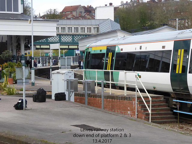 Lewes station  platform end 2&3 13 4 2017