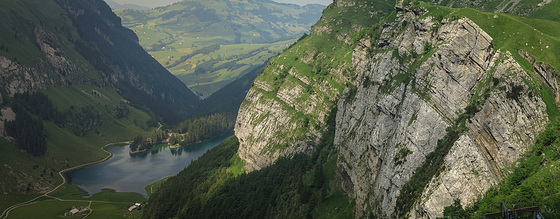 Nochmals Seealpsee - Sicht von der Meglisalp. Schwende, AI, Switzerland