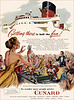 Cunard Cruise Line Ad, 1951