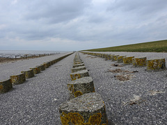 20180403 3421CPw [D~AUR] Wellenbrecher, Leybucht, Greetsiel