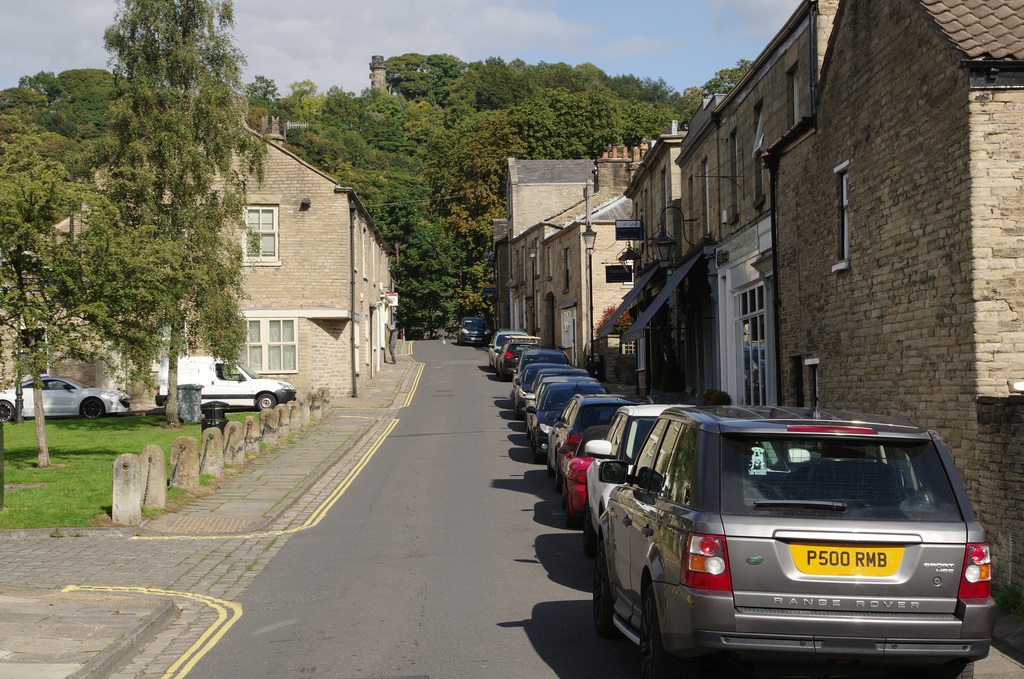 Car parking in Bollington High Street.