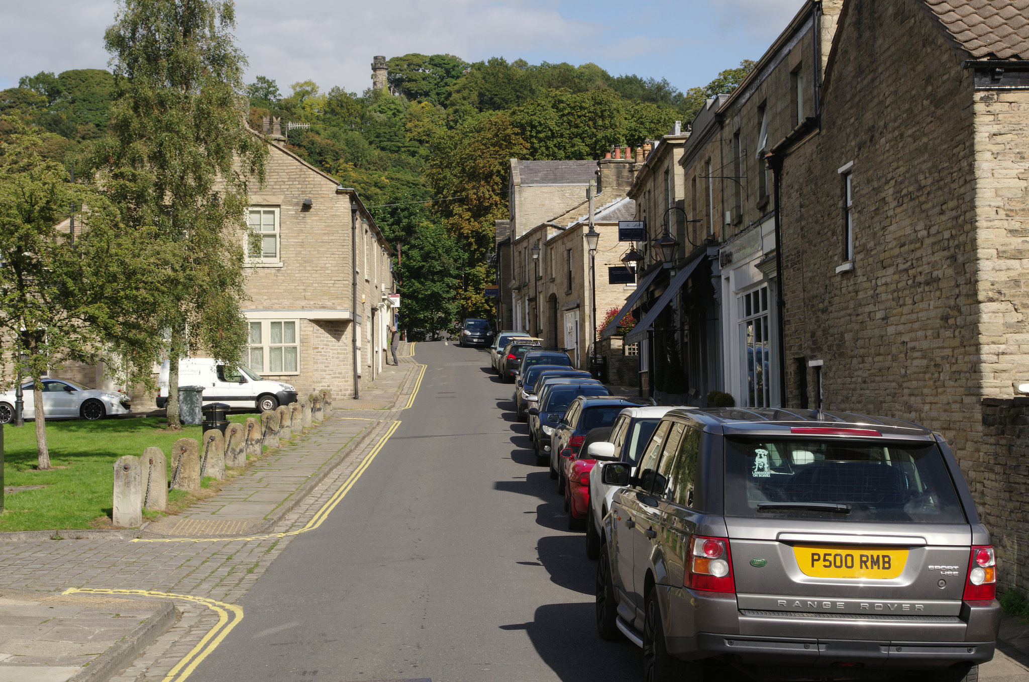 Car parking in Bollington High Street.