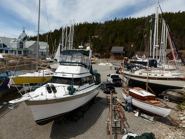 Day 6, the drydock, Tadoussac, Quebec