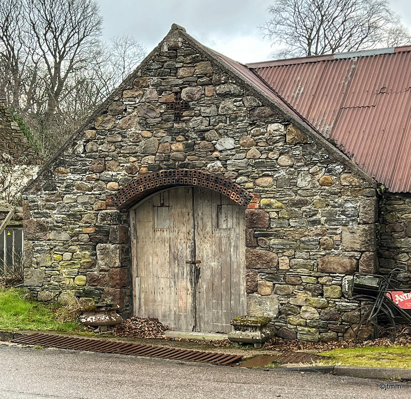 Stonework on the Home farm at Letterfurie House