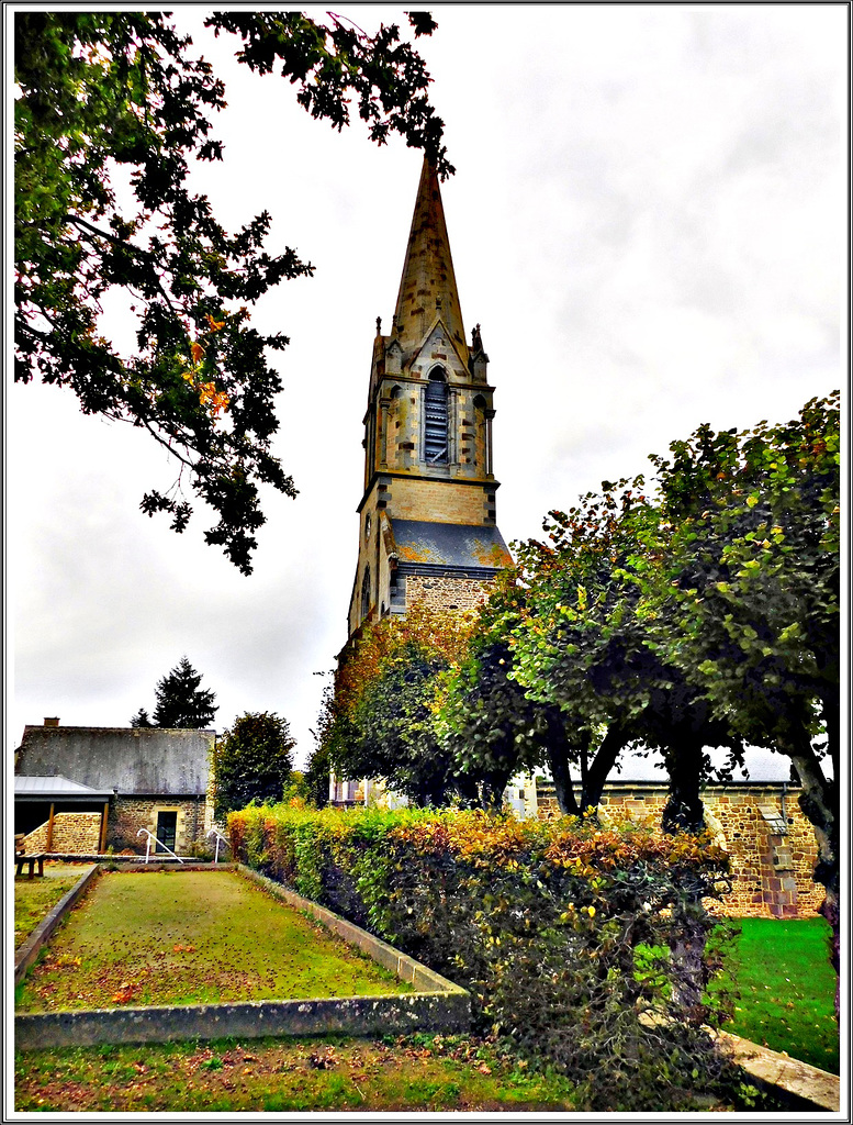 Eglise de Saint Hélen (22) en Bretagne.
