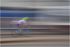Intentional camera movement ~ Cyclist