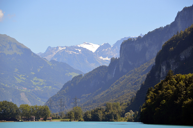 Bergwelt im Haslital, im Hintergrund das Grimsel Bergmassiv