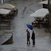 the blue umbrella
