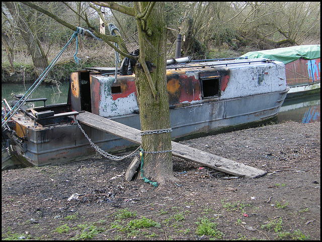 burned out boat