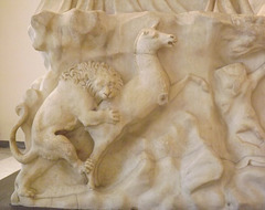 Detail of the Farnese Bull in the Naples Archaeological Museum, July 2012