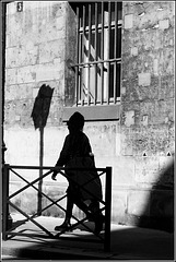 Silhouette et ombres rue de Seine