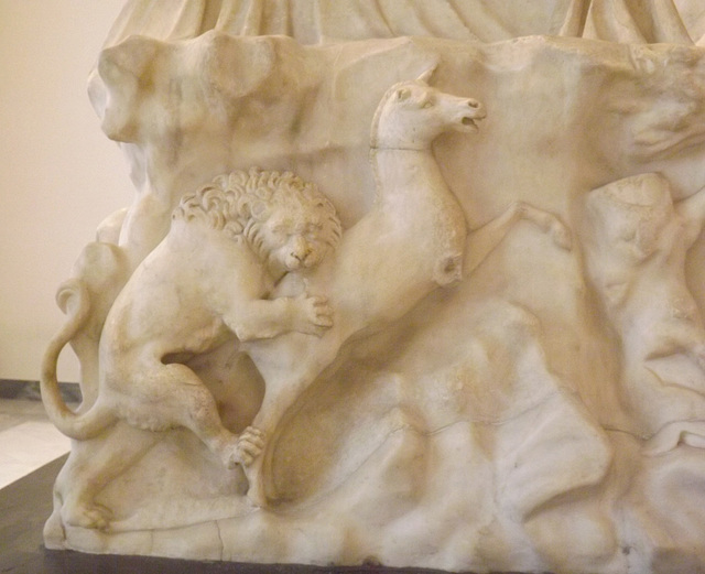 Detail of the Farnese Bull in the Naples Archaeological Museum, July 2012