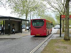 A red Enviro200 in Milton Keynes - 18 May 2019 (P1010790)