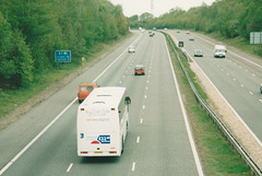 Stagecoach Viscount coach working for National Express on the A1(M) - 3 May 2003