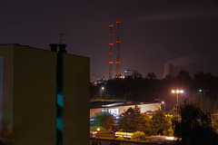view from Hotel Krakus to CoalPower Plant,Krakow,Poland