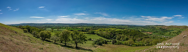 A view from Ragleth Hill, Church Stretton, Shropshire.UK