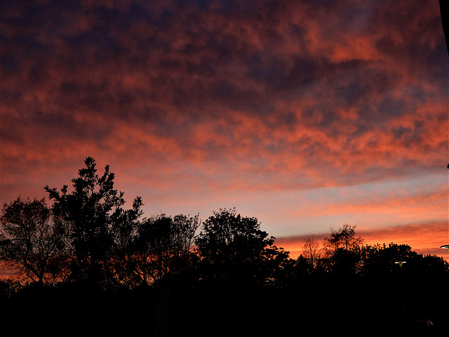 hier soir au coucher  du soleil